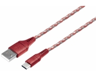 C527-1RL rot, 1,0 m, USB-C, Verbindungskabel, USB A Stecker auf USB C Stecker
