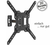 HEG5L, TV Wandhalterung schwenkbar, 23" - 65" (58 - 165 cm), belastbar bis 30 kg, neigbar, schwenkbar, variabler Wandabstand