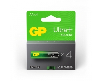 AA Batterie GP Alkaline Ultra+, 200% stärker, 1,5V (4 Stück)