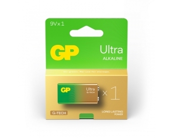 9V Batterie GP Alkaline Ultra, 80% stärker, 9V (1 Stück)