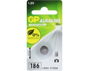 186 GP Alkaline Knopfzelle 1,5V 1 Stück