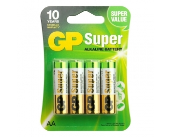 AA Batterie GP Alkaline Super 1,5V 4 Stück