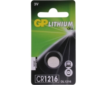 CR1216 GP Lithium Knopfzelle 3V 1 Stück