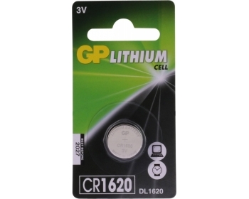 CR1620 GP Lithium Knopfzelle 3V 1 Stück