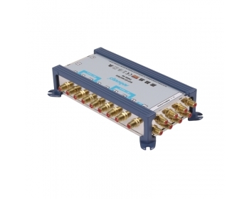 PMSE 98-V2, 9 Eingänge / 8 Ausgänge, für 2x Quattro-LNC (2 Satelliten)Vergoldete F-AnschlüsseTerrest