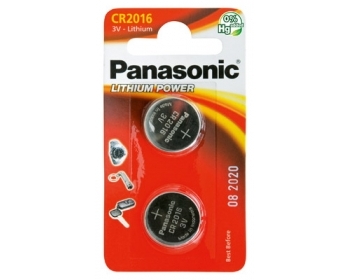 PANASONIC CR2016, Lithium Knopfzelle BL2