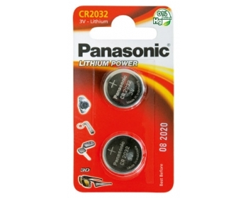 PANASONIC CR2032, Lithium Knopfzelle BL2