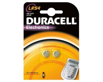 DURACELL LR54, <br />Knopfzelle Blister (2)