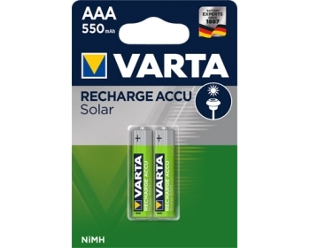 Varta Solar Micro Akku Ni-MH 1,2V / 550mAh 2er Blister V56733BL2