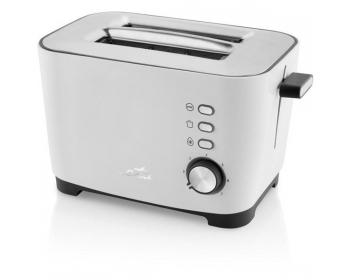 RONNY (Toaster) Weiß, Leistungsaufnahme 800 W , Stufenlose Regelung (7 Stufen), Krümelschublade , Aufta