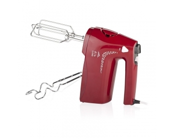 CUORE (Handmixer) Rot, Leistungsaufnahme 350 W , 4 Geschwindigkeitsstufen , TURBO Taste , ZUBEHÖR: 2 Rü