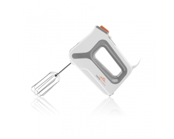 LENTO Basic (Handmixer) Weiß/Grau, Leistungsaufnahme 500 W , DC Motor , 4 Geschwindigkeiten , ZUBEHÖR: