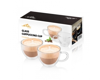 ETA Cappuccino Glas Set , Cappuccino Gläser , Volumen des Glases 230 ml , 2 Stück pro Packung
