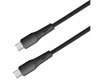 C528-1L, 1,0 m, USB C Kabel 60 W mit Soft-Touch Silikonmantel, USB C Stecker - USB C Stecker, 60 W, USB 2,0 (480 Mbit/s)