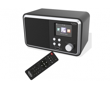 DAB 300 IR schwarz, WLAN-Internet Radio mit DAB+ Empfang, Bluetooth, Wecker, USB, UPnP, Musik Streaming, 6,1 cm Farb-TFT-Display