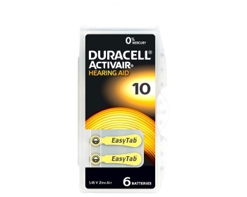 DURACELL Hörgerätebatterie DA10 (PR70)