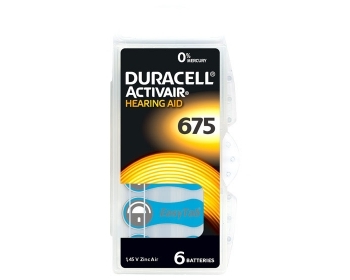 DURACELL Hörgerätebatterien DA675 (PR44)