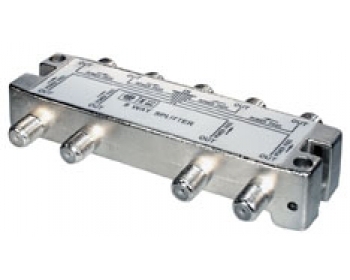 FVS8DPL, 8-fach Verteiler 5-2400 MHz, Schirmung 120 dB, DC-Durchgang an allen Anschlüssen, 5-2400 MHz