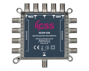 GSS SDZW 508, Multischalter 5/8, Alu-Druckguss, 109x109x20mm