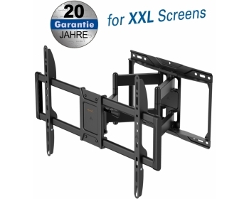 HF23L, für Bildschirme 37" - 90" (94 - 229 cm), TV Wandhalterung schwenkbar für XXL Fernseher, bis 75 kg, schwenkbar, neigbar,