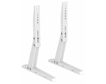 HP35WL weiß, Universal Standfuß für Flachbildschirme, für Bildschirme 13" - 37" (33 - 94 cm), Belastung bis 35 kg, Inhalt: 2