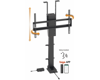 HP67-2L, Elektrisch drehbarer TV Lift, 37" - 80" (94 - 203 cm), Belastung bis 60 kg, zum Einbau in Möbel,
