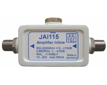 JAI0115, SAT-Inline-Verstärker, 950-2400 MHz, 15dB, ferngespeist