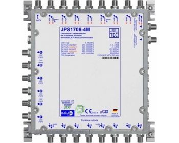 JPS1706-4M, Einkabelumsetzer für 4 (8) Satelliten, a²CSS 17 Stammleitungen (passiv), Sat kaskadierbar,6x Ausgang