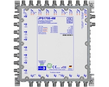 JPS1708-4M, Einkabelumsetzer für 4 (8) Satelliten, a²CSS 17 Stammleitungen (passiv), Sat kaskadierbar,8x Ausgang