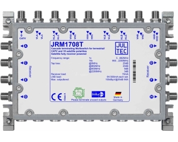 JRM1708T ,Multischalter für 4 Satelliten 17 Stammleitungen (passiv), terminiert/abgeschlossen