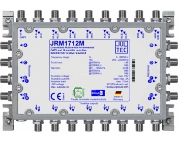 JRM1712M ,Multischalter für 4 Satelliten 17 Stammleitungen (passiv), SAT kaskadierbar