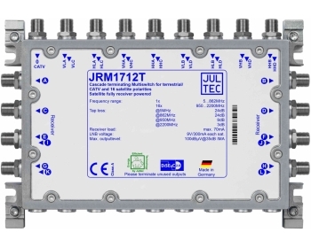 JRM1712T ,Multischalter für 4 Satelliten 17 Stammleitungen (passiv), terminiert/abgeschlossen