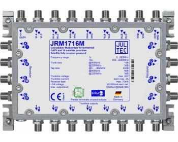 JRM1716M ,Multischalter für 4 Satelliten 17 Stammleitungen (passiv), SAT kaskadierbar