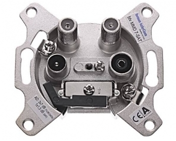 btv MMD 7-SAT, 1dB Multimedia-/SAT-Antennenenddose