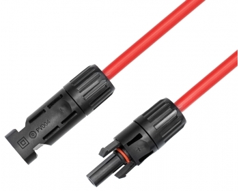 PVK1-3RL rot, 3,0m, Photovoltaik Kabel 6 mm² mit Steckverbinder