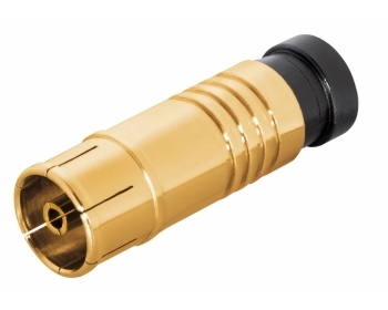 FSQ2GL, IEC-Kompressionskupplung für Kabel 6,8 - 7,2 mm, vergoldet