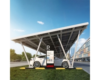 8 STELLPLÄTZE, LONGI SOLAR CARPORT LSC-W8, 72 PV-MODULE, 30KW INVERTER