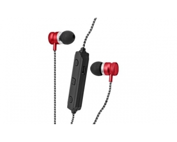 SM01, METALPRO rot, Bluetooth-Ohrhörer, Mikrofon, Hinweis: vor Gebrauch 3-4 h aufladen