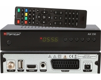 Opticum HD AX 150 PVR, HDTV-Sat-Receiver, HDMI, SCART, USB, mit PVR (HDAX150)