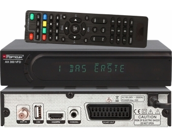 Opticum AX 300 VFD, DVB-S-HD-Receiver, mit VFD-Display, PVR