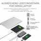 Powerbank GP MP15MA grau 15.000 mAh 3 USB-Anschlüsse mAh 3A Type C