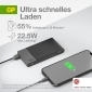 Powerbank GP M10B grau 10.000 mAh 1xUSB-A-Anschlüsse 1xUSB-C-Anschlüsse