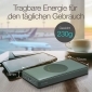 Drahtloses Powerbank GP Q10A grau 10.000 mAh 2 USB-Anschlüsse USB 3A Type C