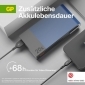 Powerbank GP M20B blau 20.000 mAh 1xUSB-A-Anschlüsse 1xUSB-C-Anschlüsse