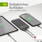 Powerbank GP M10B grau 10.000 mAh 1xUSB-A-Anschlüsse 1xUSB-C-Anschlüsse