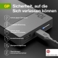 Powerbank GP M10B grau 10.000 mAh 1xUSB-A-Anschlüsse 1xUSB-C-Anschlüsse