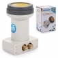 ANK PREMIUM UV LNB TWIN LNC SUNPROTECT+, inkl. Wetterschutzkappe, inkl. 4x vergoldete F-Stecker