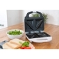 TAMPO (3in1 Sandwichmaker) Weiß, Leistungsaufnahme 700 W , Sandwichtoaster 3 in 1 - Sandwichtoaster, Waffele