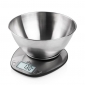 DORI (Digitale Küchenwaage) Edelstahl, Kapazität bis zu 5 kg , Messgenauigkeit ± 1 g , Abnehmbare Edels