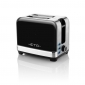 STORIO (Toaster) Schwarz, Leistungsaufnahme: 980 W , Einstellbare Toastzeit (7 Stufen) , 2 Schlitze für